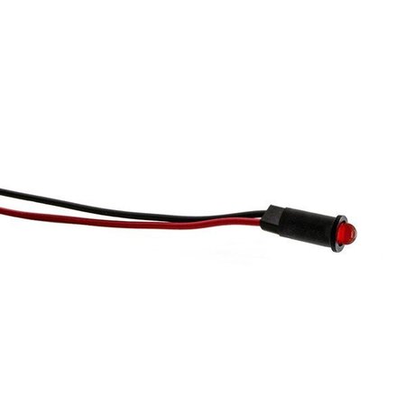 DIALIGHT Led Panel Mount Indicators Hi Eff Red Diffused 14In Wire Leads 5V 558-0102-007F